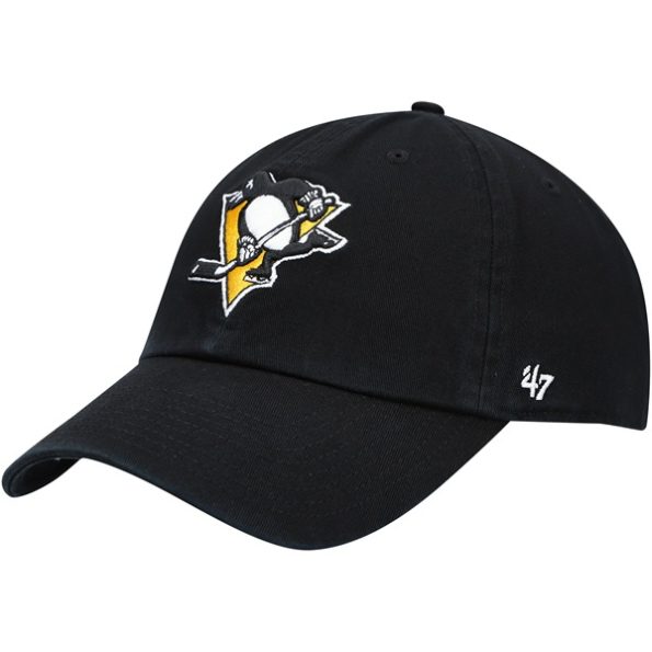 Pittsburgh-Penguins-47-Team-Clean-Up-Justerbar-Keps-Svart.1
