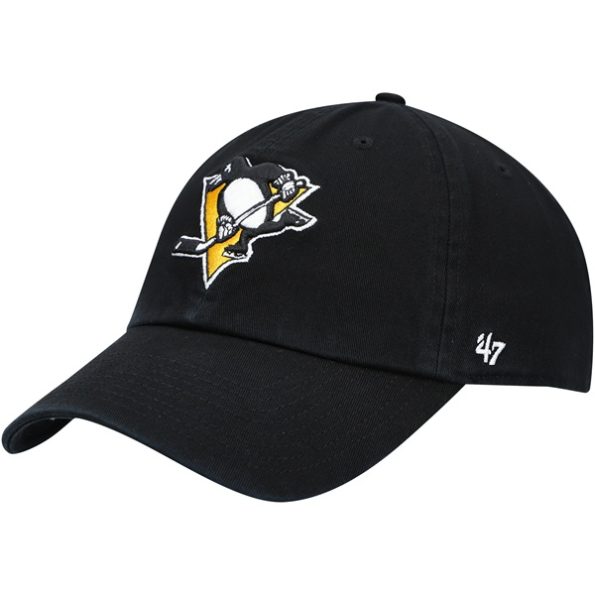 Pittsburgh-Penguins-47-Team-Clean-Up-Justerbar-Keps-Svart.2