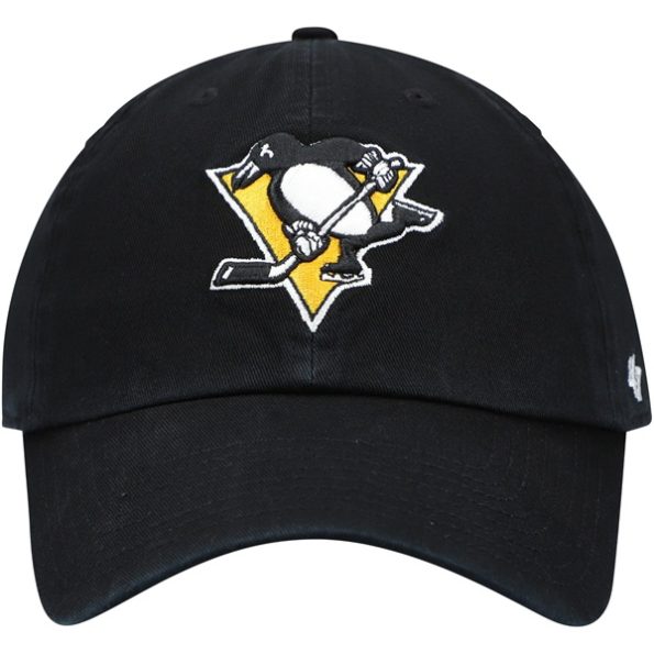 Pittsburgh-Penguins-47-Team-Clean-Up-Justerbar-Keps-Svart.3