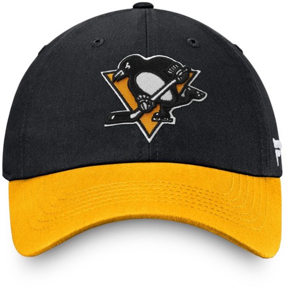 Pittsburgh-Penguins-Core-Primary-Logo-Justerbar-Keps-Svart.3