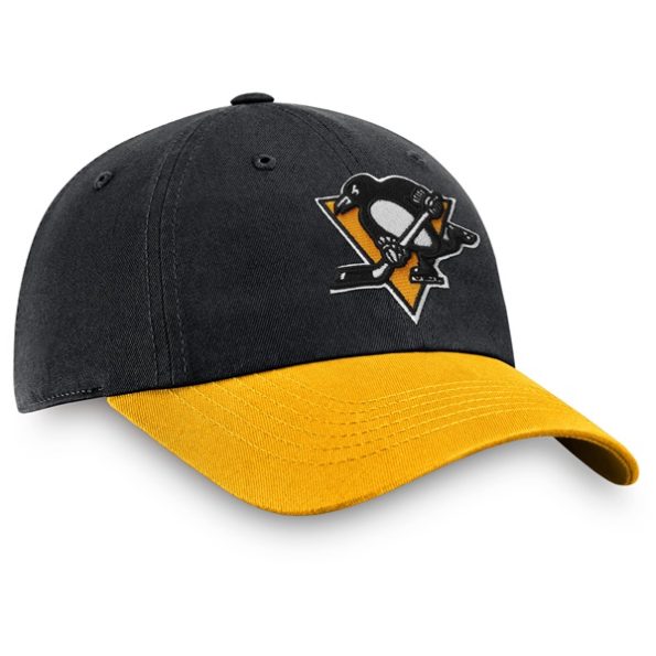 Pittsburgh-Penguins-Core-Primary-Logo-Justerbar-Keps-Svart.4