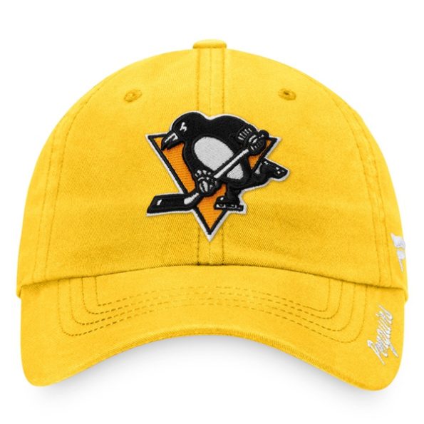 Pittsburgh-Penguins-Dam-Primary-Logo-Justerbar-Keps-Guld.3