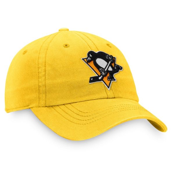 Pittsburgh-Penguins-Dam-Primary-Logo-Justerbar-Keps-Guld.4