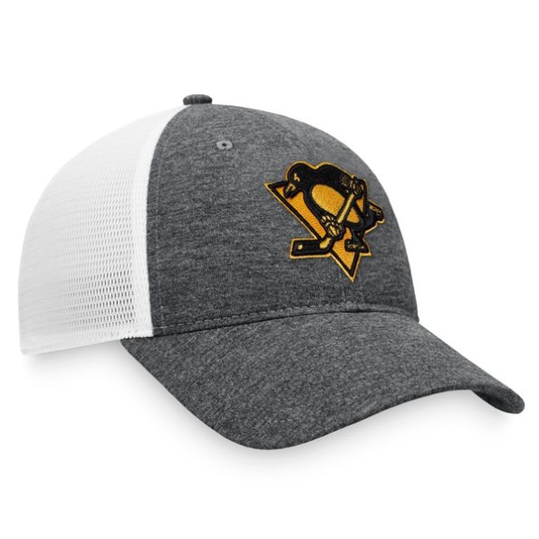 Pittsburgh-Penguins-Mesh-Trucker-Snapback-Kepsar-Heathered-CharcoalVit.4