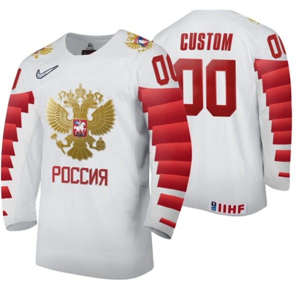 Russia-Team-NO.00-Custom-Home-2020-IIHF-World-Ice-Hockey-White-Jersey