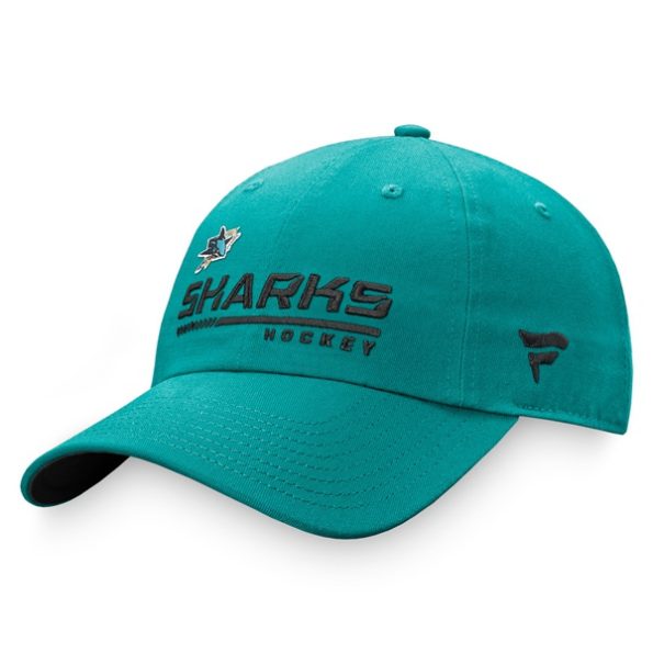 San-Jose-Sharks-Authentic-Pro-Locker-Room-Team-Justerbar-Keps-Bla.1
