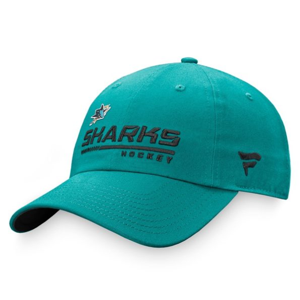 San-Jose-Sharks-Authentic-Pro-Locker-Room-Team-Justerbar-Keps-Bla.2