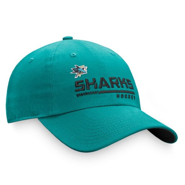 San-Jose-Sharks-Authentic-Pro-Locker-Room-Team-Justerbar-Keps-Bla.4