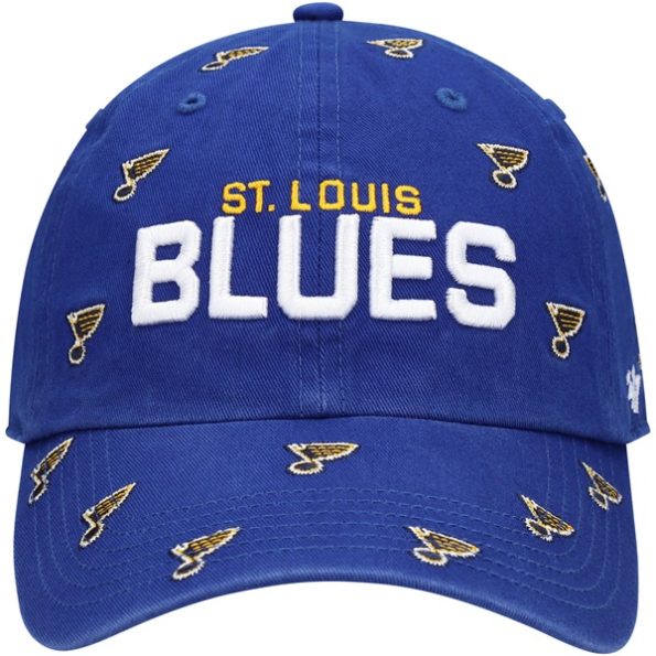 St.-Louis-Blues-47-Dam-Confetti-Clean-Up-Logo-Justerbar-Keps-Bla.3