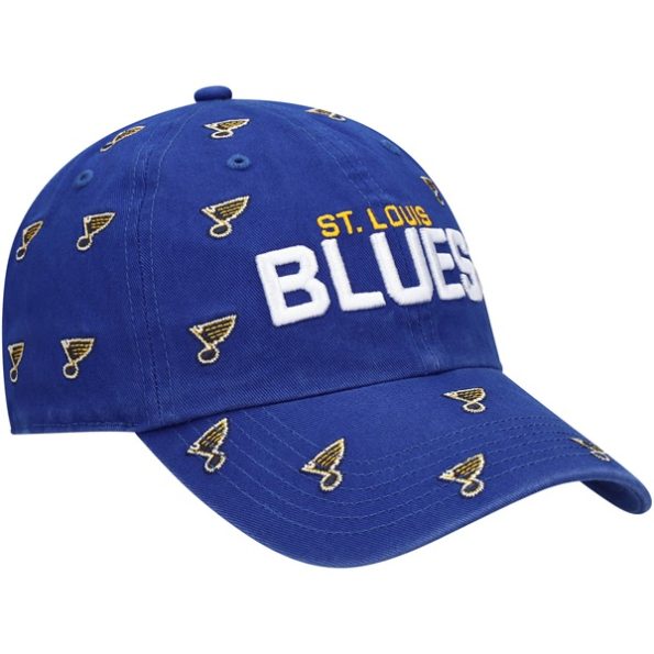 St.-Louis-Blues-47-Dam-Confetti-Clean-Up-Logo-Justerbar-Keps-Bla.4