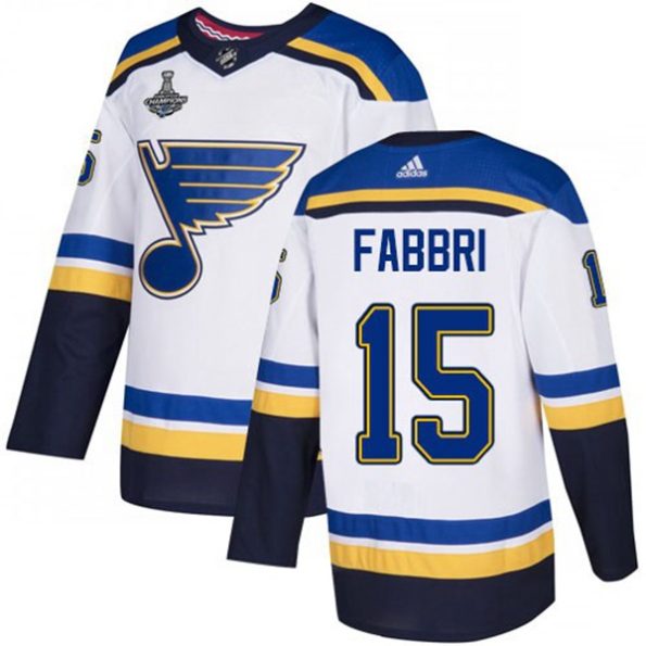 St.-Louis-Blues-NO.15-Robby-Fabbri-White-Road-2019-Stanley-Cup-Jersey