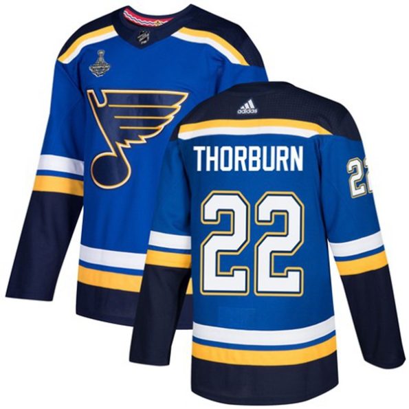 St.-Louis-Blues-NO.22-Chris-Thorburn-Blue-Home-2019-Stanley-Cup-Jersey