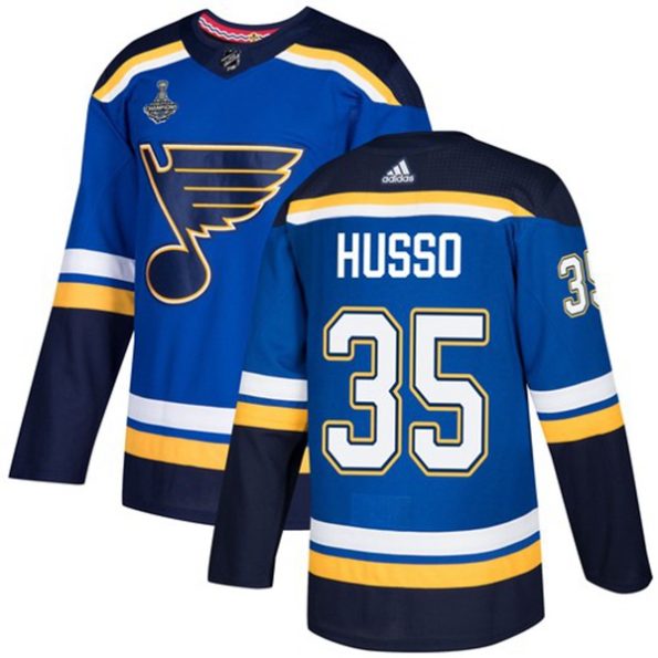 St.-Louis-Blues-NO.35-Ville-Husso-Blue-Home-2019-Stanley-Cup-Jersey