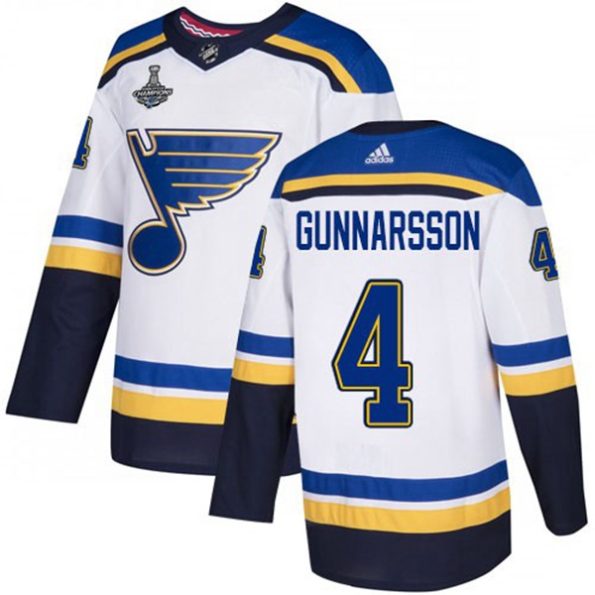 St.-Louis-Blues-NO.4-Carl-Gunnarsson-White-Road-2019-Stanley-Cup-Jersey