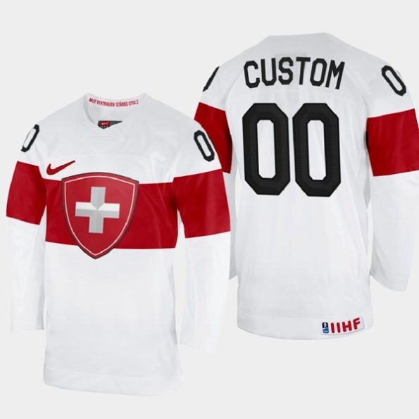 Switzerland-NO.00-Custom-2022-IIHF-World-Championship-White-Home-Jersey