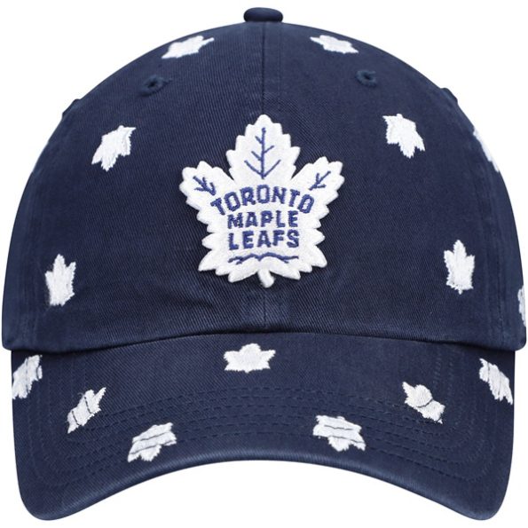 Toronto-Maple-Leafs-47-Dam-Confetti-Clean-Up-Logo-Justerbar-Keps-Bla.3