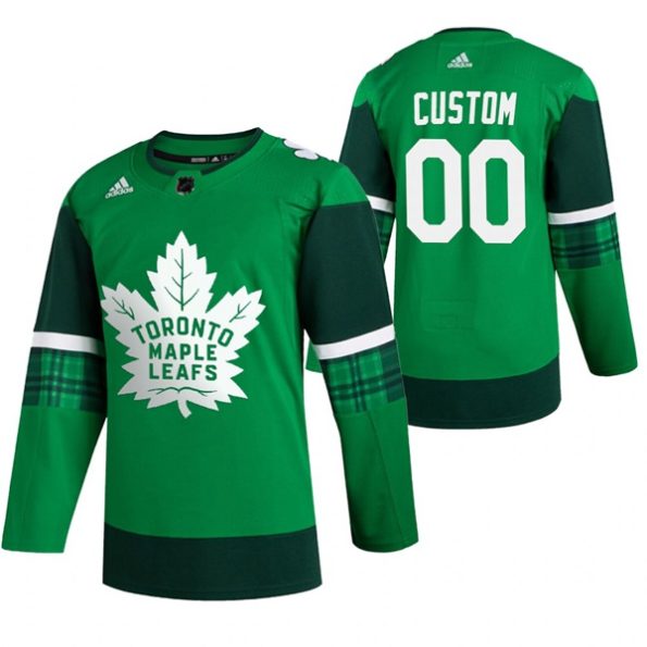 Toronto-Maple-Leafs-Custom-NO.00-Green-2020-St.-Patricks-Day-Leafs-Forever