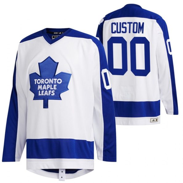 Toronto-Maple-Leafs-Custom-Team-Classics-Primary-Logo-White-Jersey