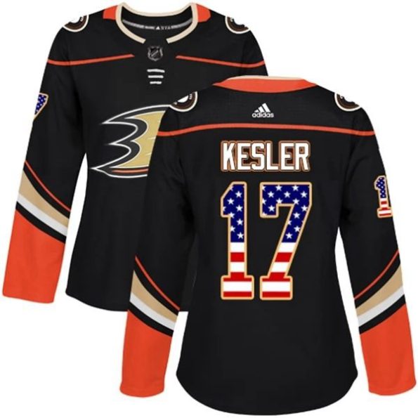 Womens-Anaheim-Ducks-Ryan-Kesler-17-Black-USA-Flag-Fashion-Authentic
