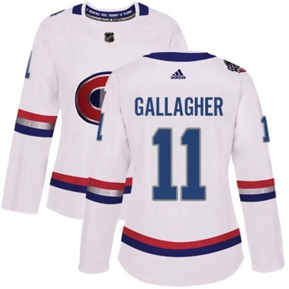 Womens-Montreal-Canadiens-Brendan-Gallagher-11-White-2017-100-Classic-Authentic