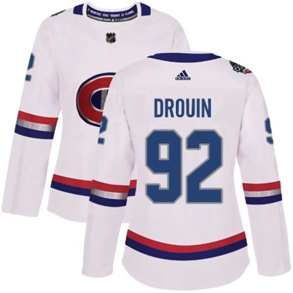 Womens-Montreal-Canadiens-Jonathan-Drouin-92-White-2017-100-Classic-Authentic