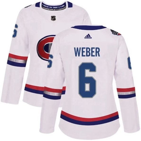 Womens-Montreal-Canadiens-Shea-Weber-6-White-2017-100-Classic-Authentic