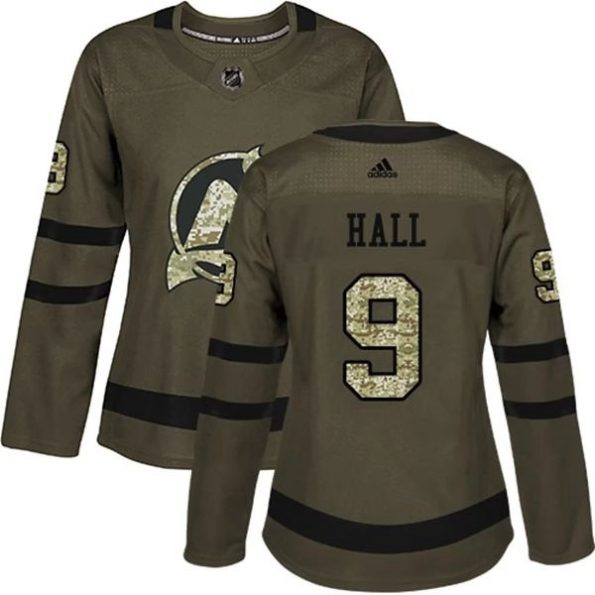 Womens-New-Jersey-Devils-Taylor-Hall-9-Camo-Green-Authentic