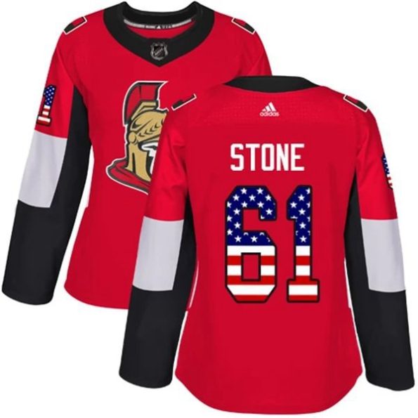 Womens-Ottawa-Senators-Mark-Stone-61-Red-USA-Flag-Fashion-Authentic