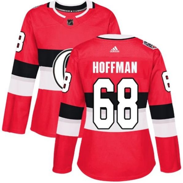 Womens-Ottawa-Senators-Mike-Hoffman-68-Red-2017-100-Classic-Authentic