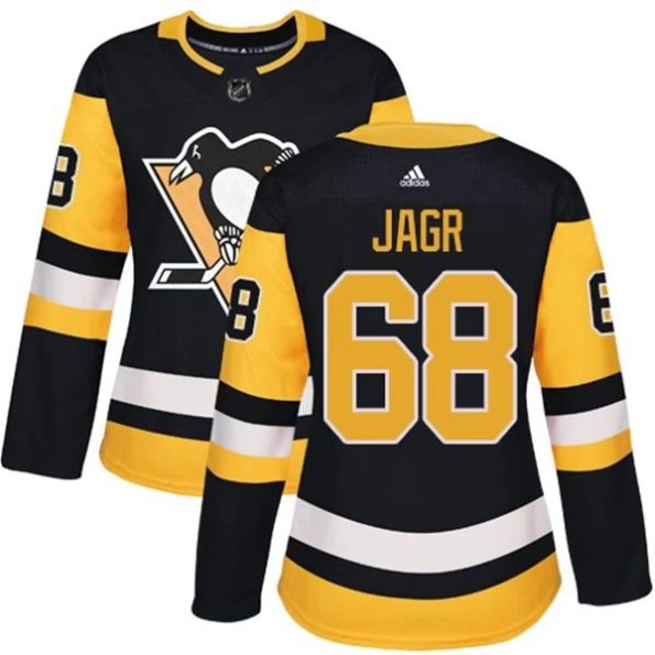 Womens-Pittsburgh-Penguins-Jaromir-Jagr-68-Black-Authentic