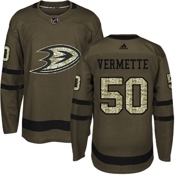 Youth-Anaheim-Ducks-Antoine-Vermette-NO.50-Green-Salute-to-Service