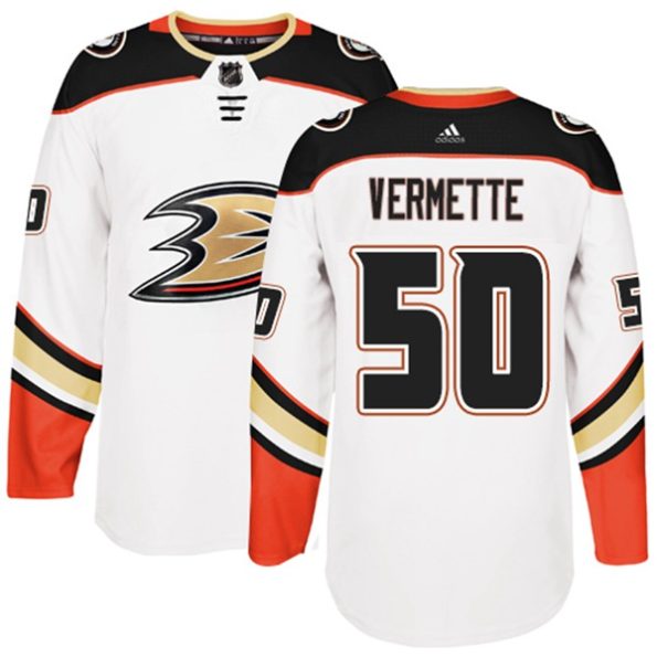 Youth-Anaheim-Ducks-Antoine-Vermette-NO.50-White-Authentic-Away