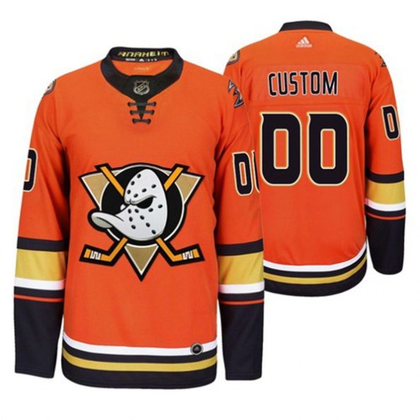 Youth-Anaheim-Ducks-Custom-2019-20-Third-Orange-Alternate-Stitched