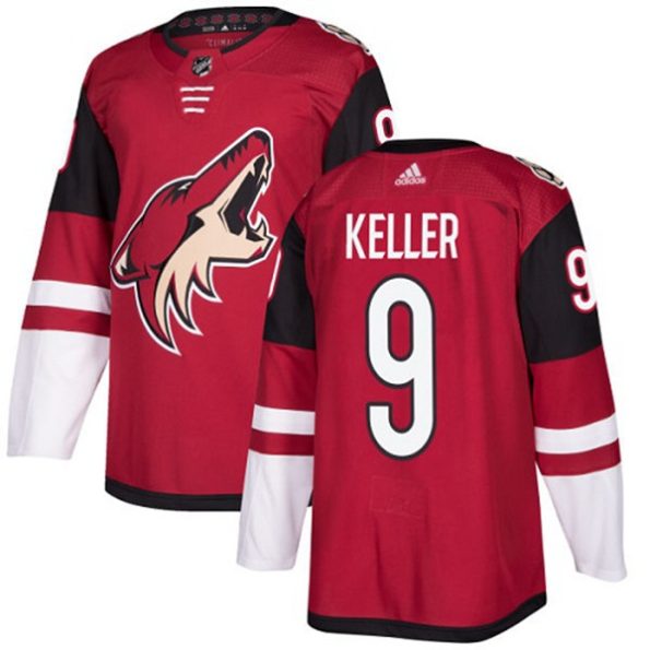 Youth-Arizona-Coyotes-Clayton-Keller-NO.9-Authentic-Burgundy-Red-Home