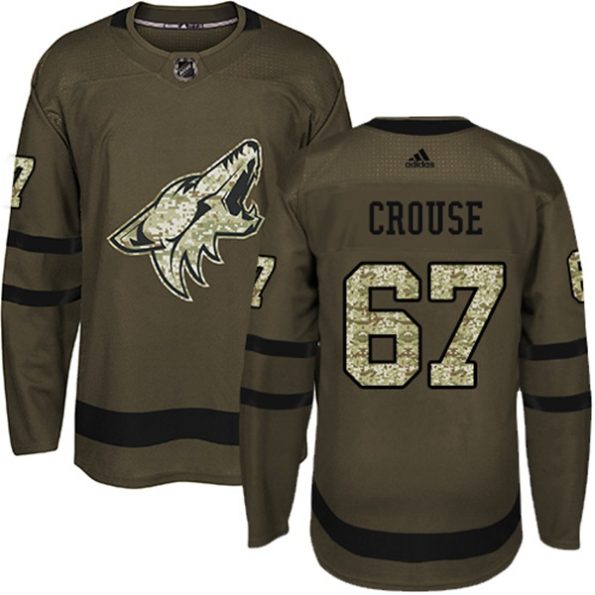 Youth-Arizona-Coyotes-Lawson-Crouse-NO.67-Authentic-Green-Salute-to-Service