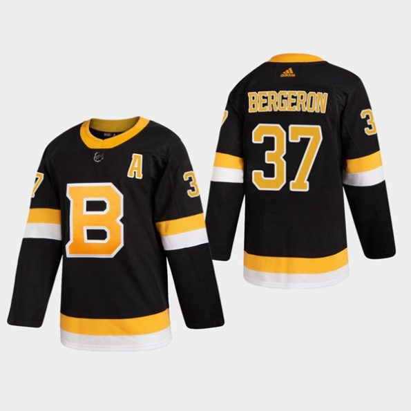 Youth-Boston-Bruins-Patrice-Bergeron-NO.37-Alternate-Black-Authentic-Pro