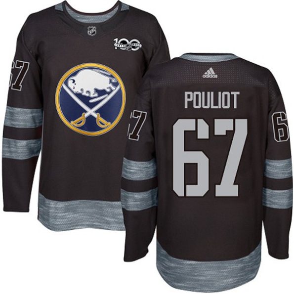 Youth-Buffalo-Sabres-Benoit-Pouliot-NO.67-Authentic-Black-1917-2017-100th-Anniversary
