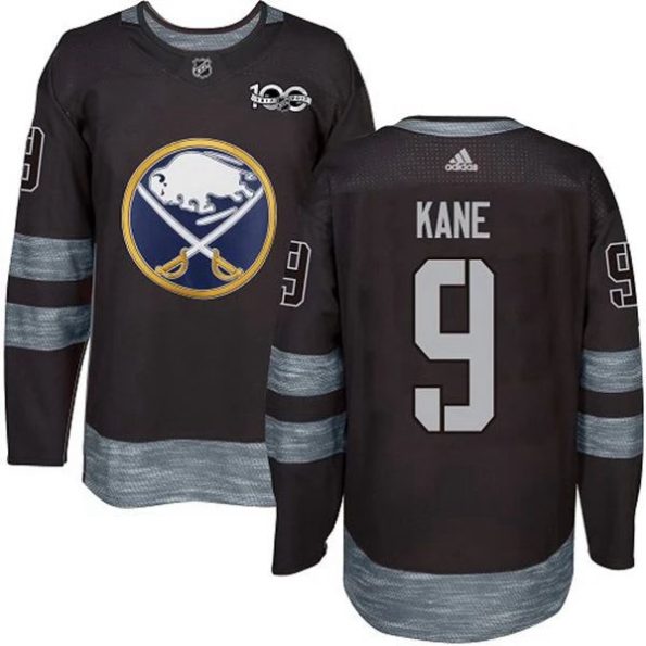 Youth-Buffalo-Sabres-Evander-Kane-9-1917-2017-100th-Anniversary-Black-Authentic