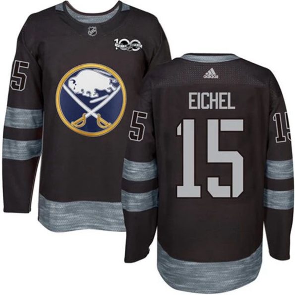 Youth-Buffalo-Sabres-Jack-Eichel-15-1917-2017-100th-Anniversary-Black-Authentic