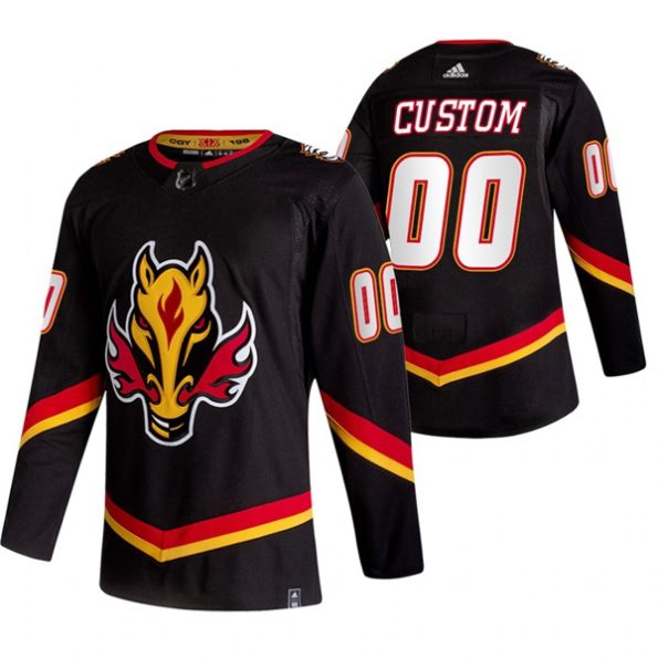 Youth-Calgary-Flames-2021-Reverse-Retro-Special-Edition-Authentic-Black-Custom