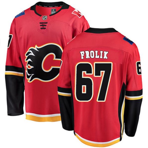 Youth-Calgary-Flames-Michael-Frolik-NO.67-Breakaway-Red-Fanatics-Branded-Home
