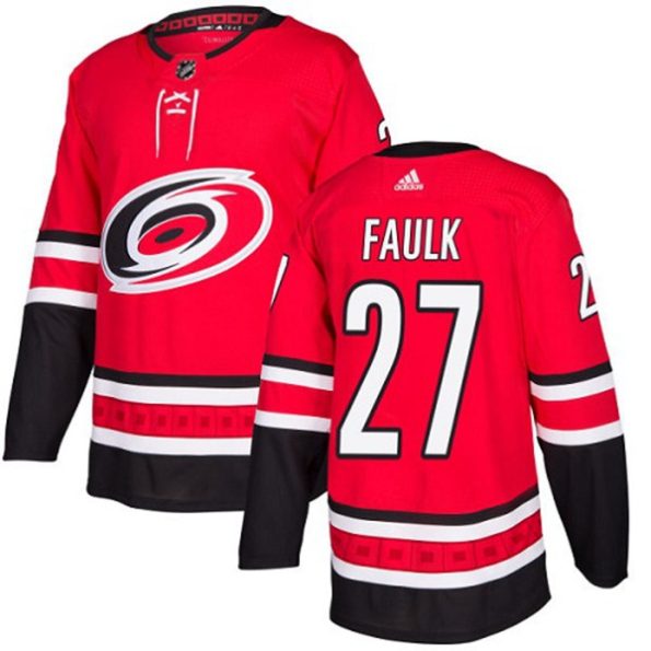 Youth-Carolina-Hurricanes-Justin-Faulk-NO.27-Authentic-Red-Home