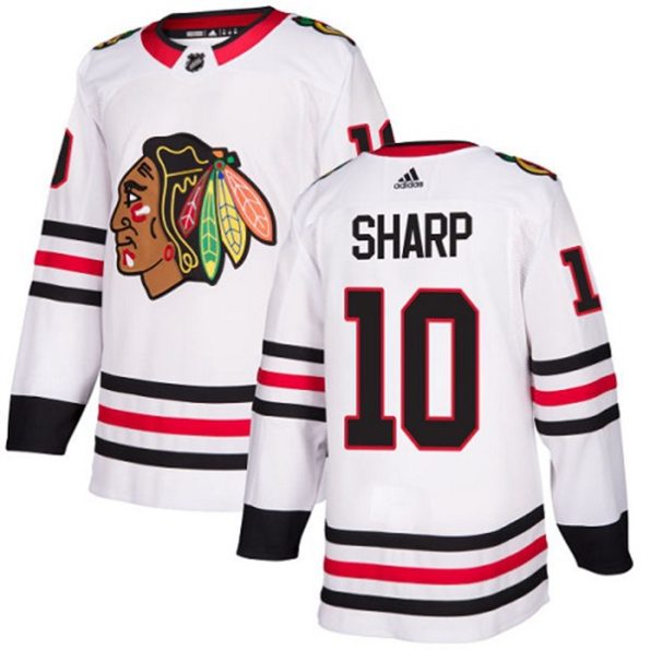 Youth-Chicago-Blackhawks-Patrick-Sharp-NO.10-Authentic-White-Away