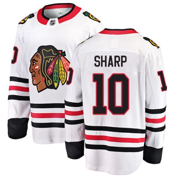 Youth-Chicago-Blackhawks-Patrick-Sharp-NO.10-Breakaway-White-Fanatics-Branded-Away