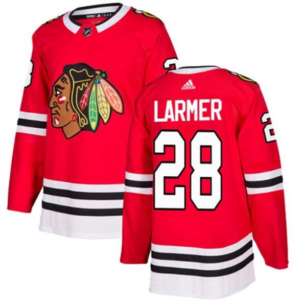 Youth-Chicago-Blackhawks-Steve-Larmer-NO.28-Authentic-Red-Home