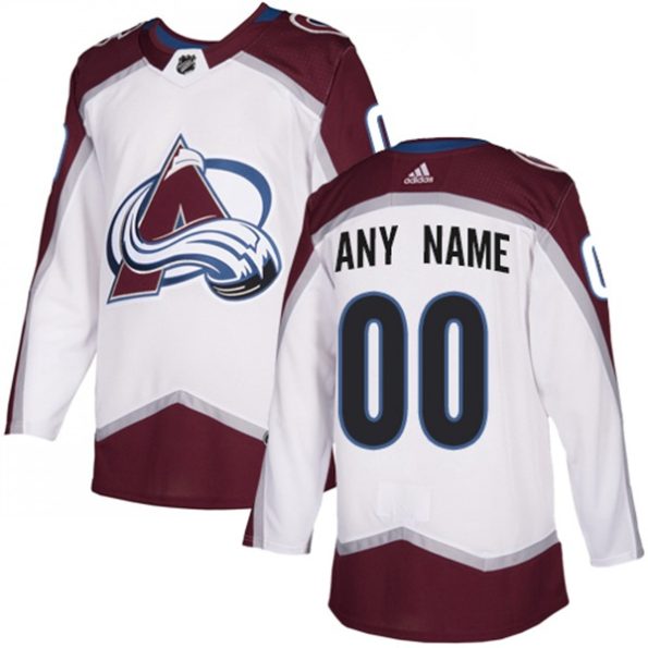 Youth-Colorado-Avalanche-Customized-Away-White-Authentic