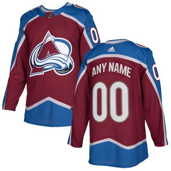 Youth-Colorado-Avalanche-Customized-Home-Burgundy-Red-Authentic