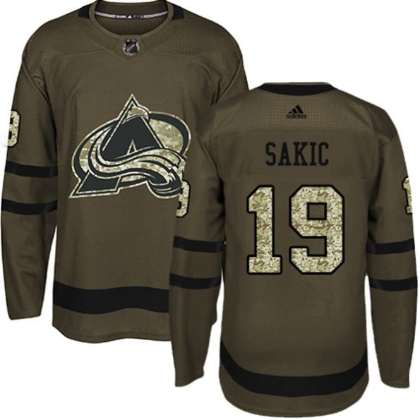 Youth-Colorado-Avalanche-Joe-Sakic-NO.19-Authentic-Green-Salute-to-Service