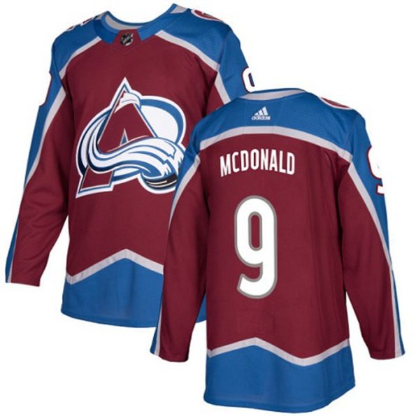Youth-Colorado-Avalanche-Lanny-McDonald-NO.9-Authentic-Burgundy-Red-Home