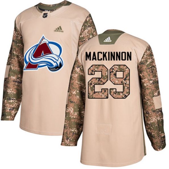 Youth-Colorado-Avalanche-Nathan-MacKinnon-NO.29-Authentic-Camo-Veterans-Day-Practice